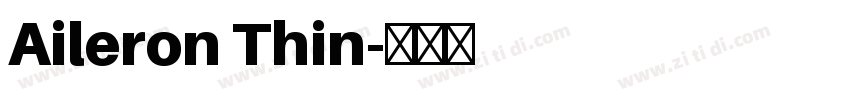 Aileron Thin字体转换